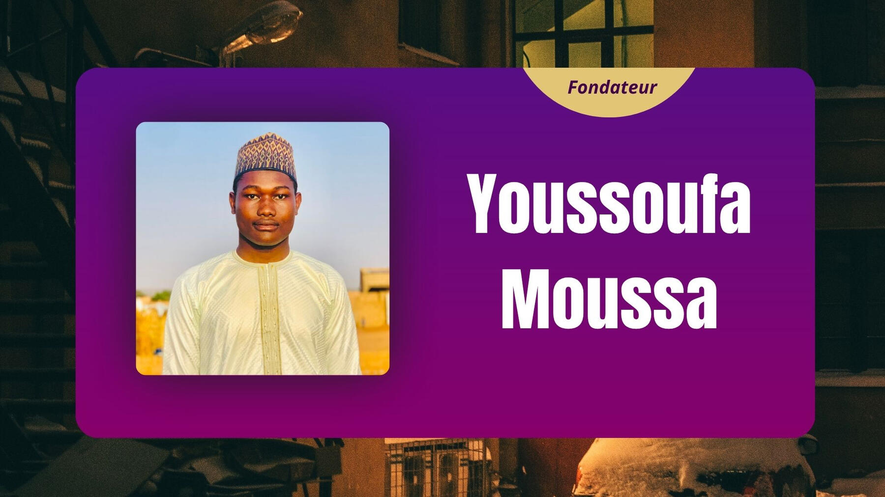 Fondateur Amazing TV / Youssoufa Moussa